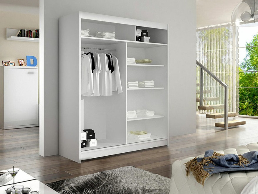 Armoire Closico 148 (Noir + Chêne Artisan)