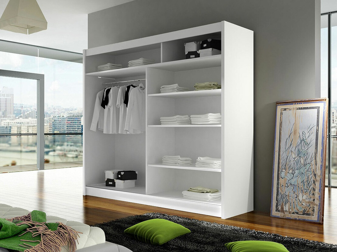 Armoire Closico Cavaris IV (Noir + Chêne Artisan)