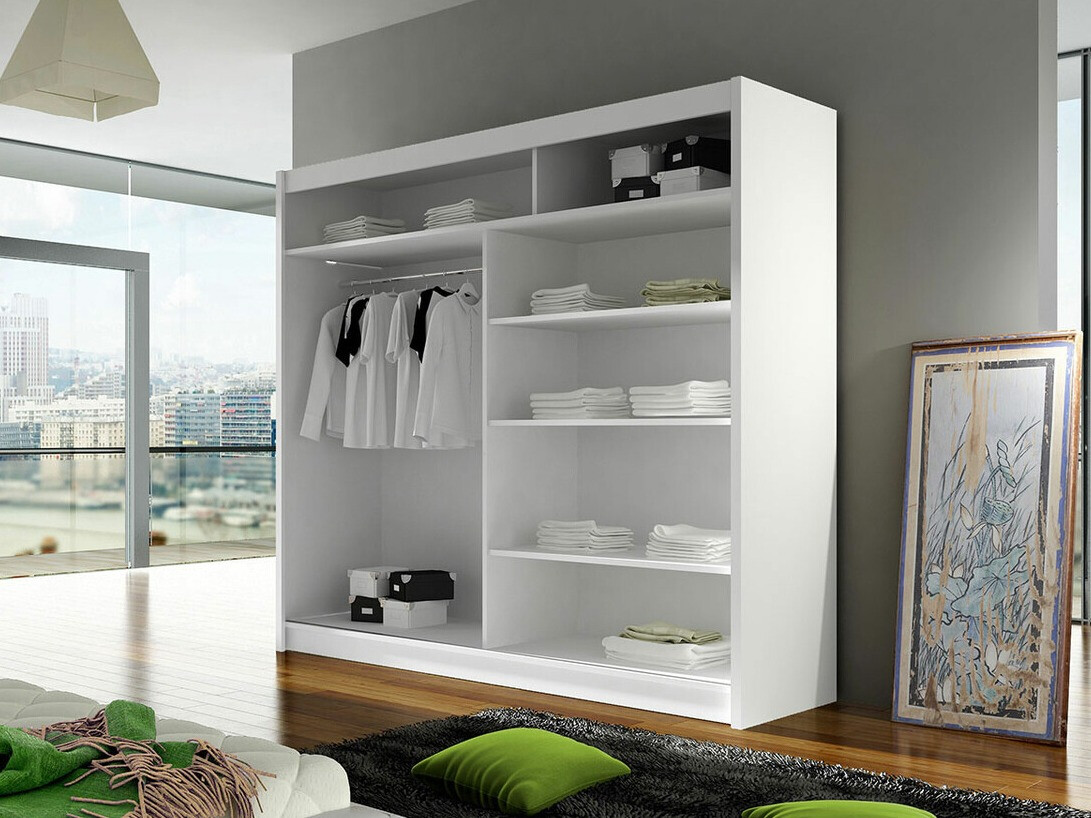 Armoire Closico Cavaris V (Blanc + Chêne Artisan)