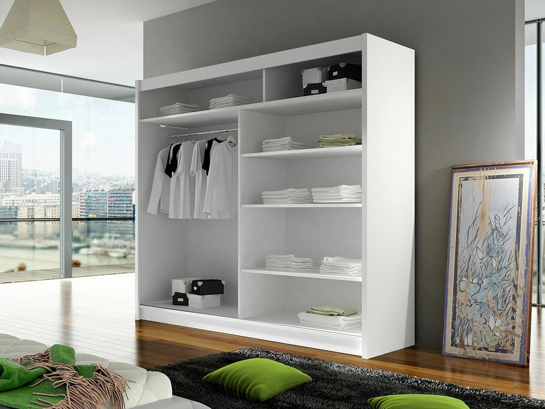 Armoire Closico Cavaris V (Noir + Chêne Artisan)