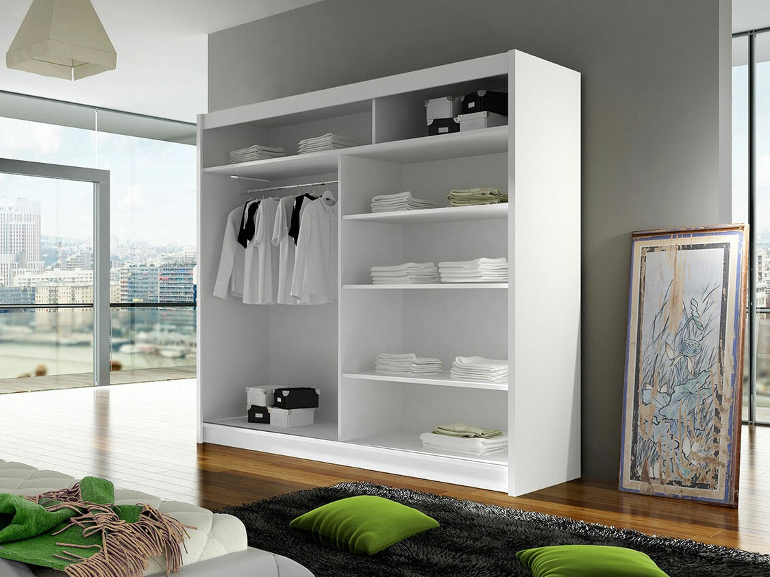 Armoire Closico Cavaris V (Noir + Chêne Artisan)