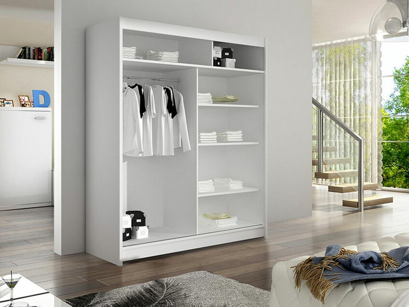 Armoire Closico Salvor I (Blanc + Chêne Artisan)