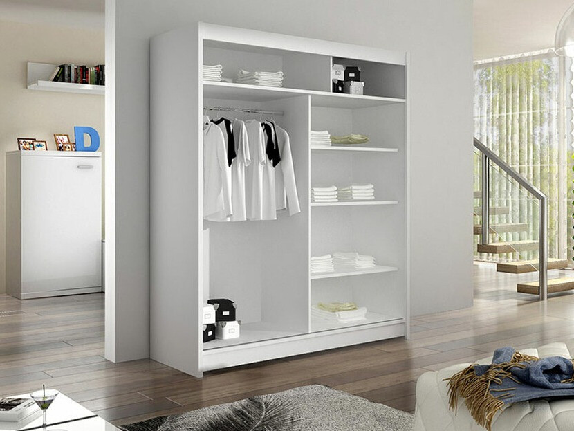 Armoire Closico Salvor I (Blanc + Chêne Artisan)