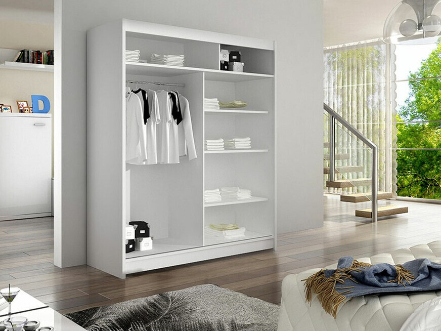 Armoire Closico Salvor I (Noir + Chêne Artisan)