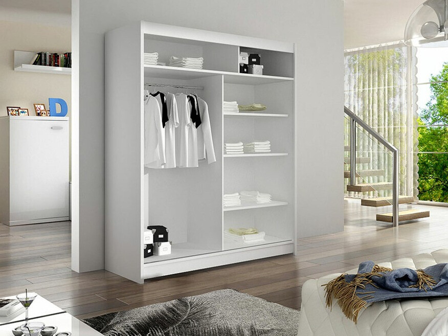 Armoire Closico Salvor II (Blanc + Chêne Artisan)