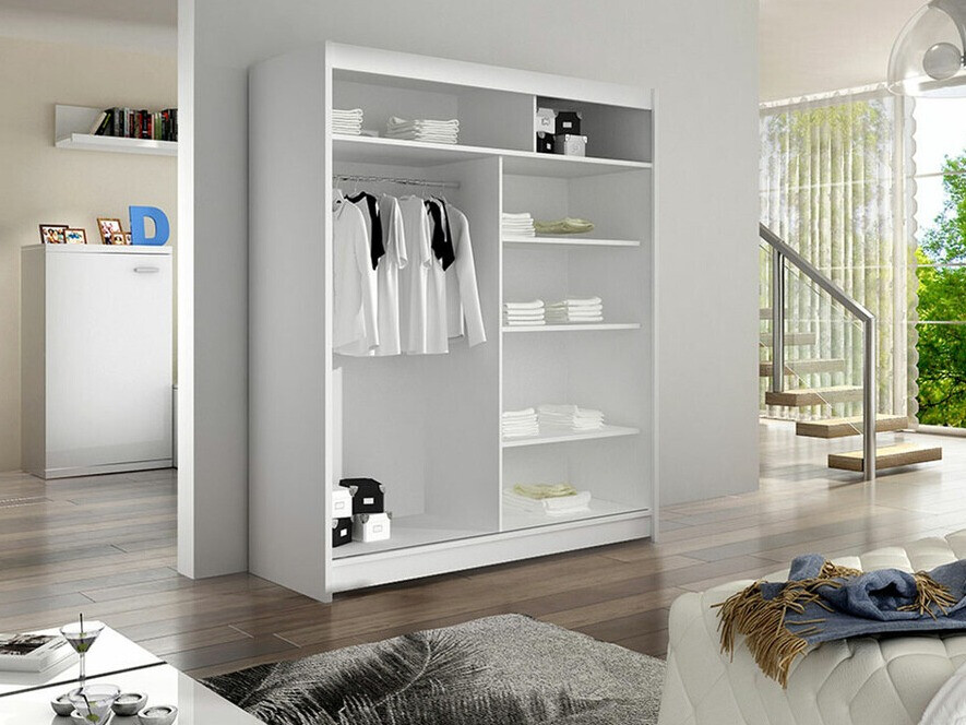 Armoire Closico Salvor II (Noir + Chêne Artisan)