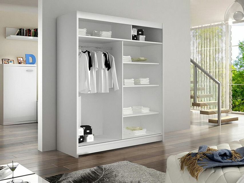 Armoire Closico Salvor III (Blanc + Chêne Artisan)