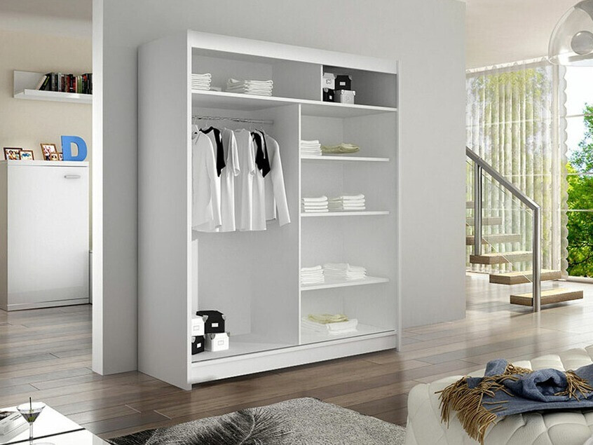Armoire Closico Salvor III (Noir + Chêne Artisan)