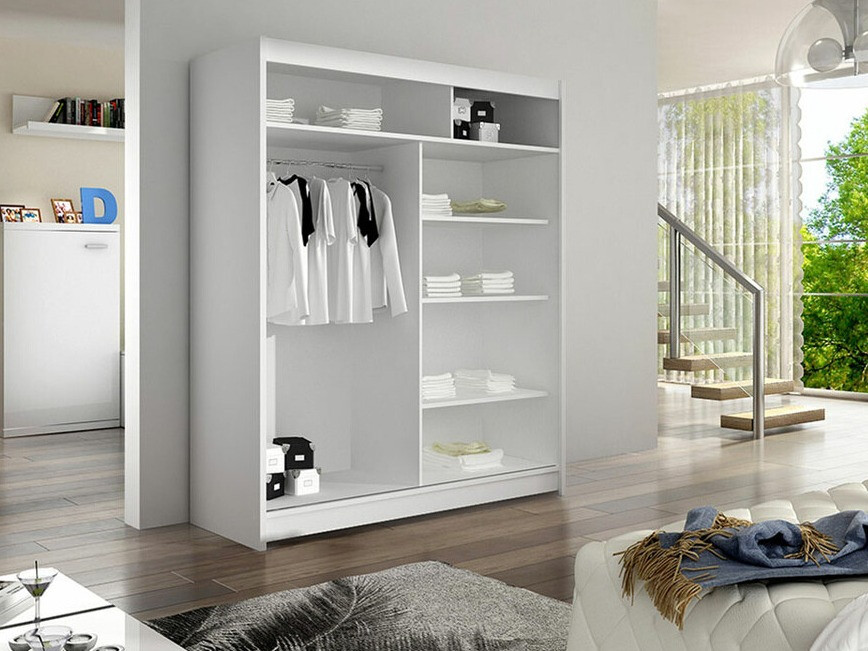 Armoire Closico Salvor III (Noir + Chêne Artisan)