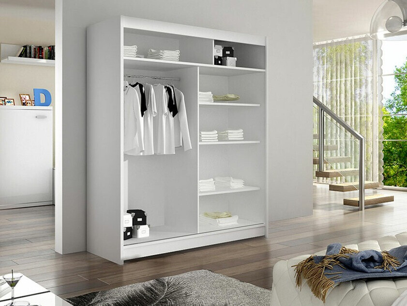 Armoire Closico Salvor IV (Blanc + Chêne Artisan)