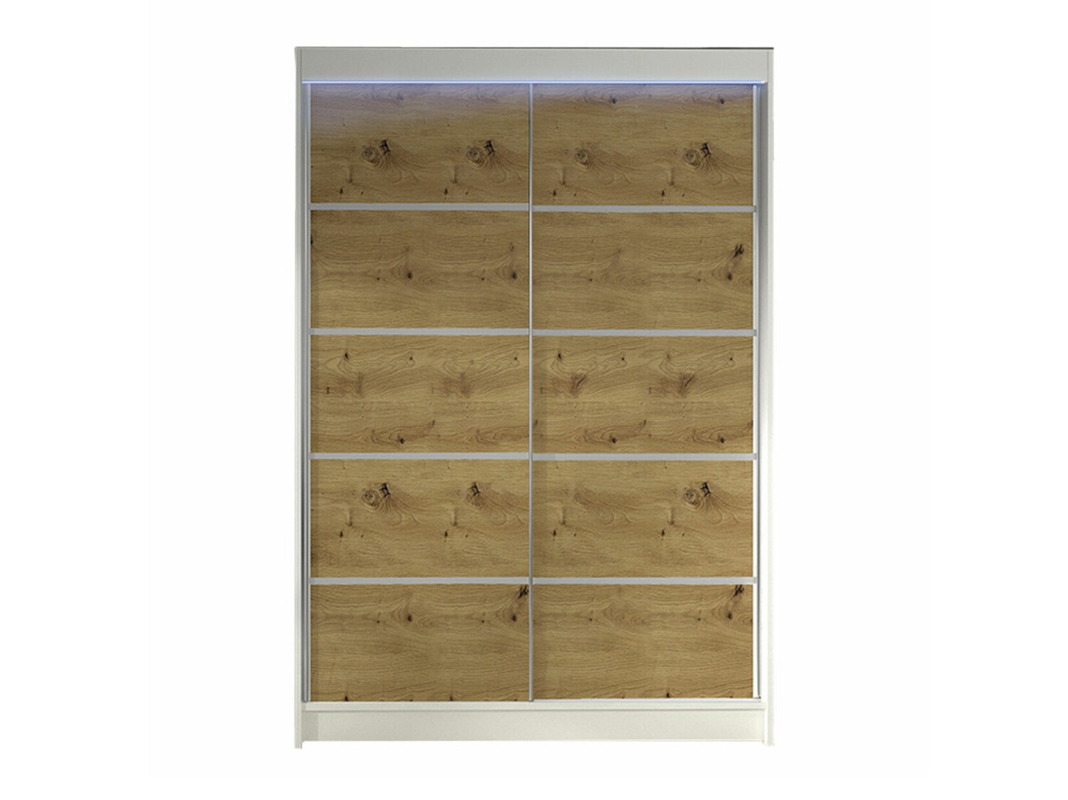 Armoire Closico Salvor IV (Blanc + Chêne Artisan)
