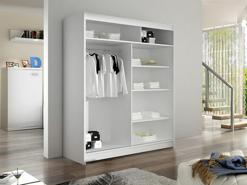 Armoire Closico Salvor IV (Noir + Chêne Artisan)