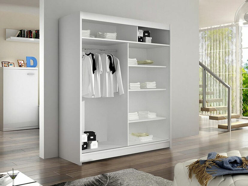 Armoire Closico Salvor IV (Noir + Chêne Artisan)