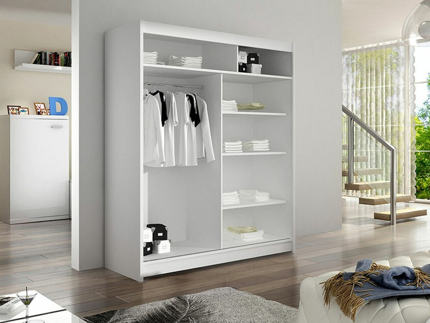 Armoire Closico Salvor V (Noir + Chêne Artisan)