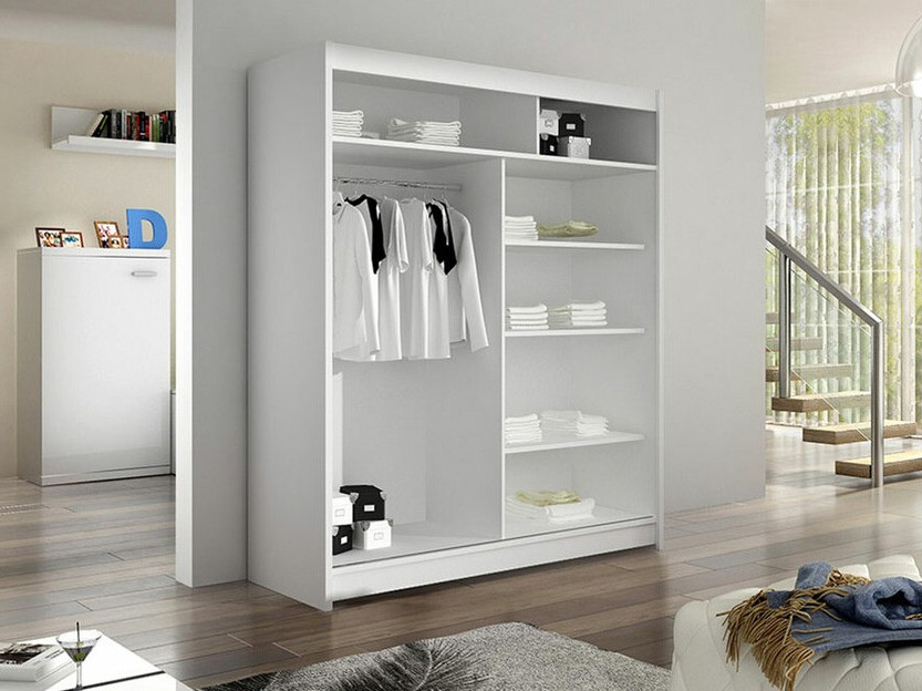 Armoire Closico Salvor V (Noir + Chêne Artisan)