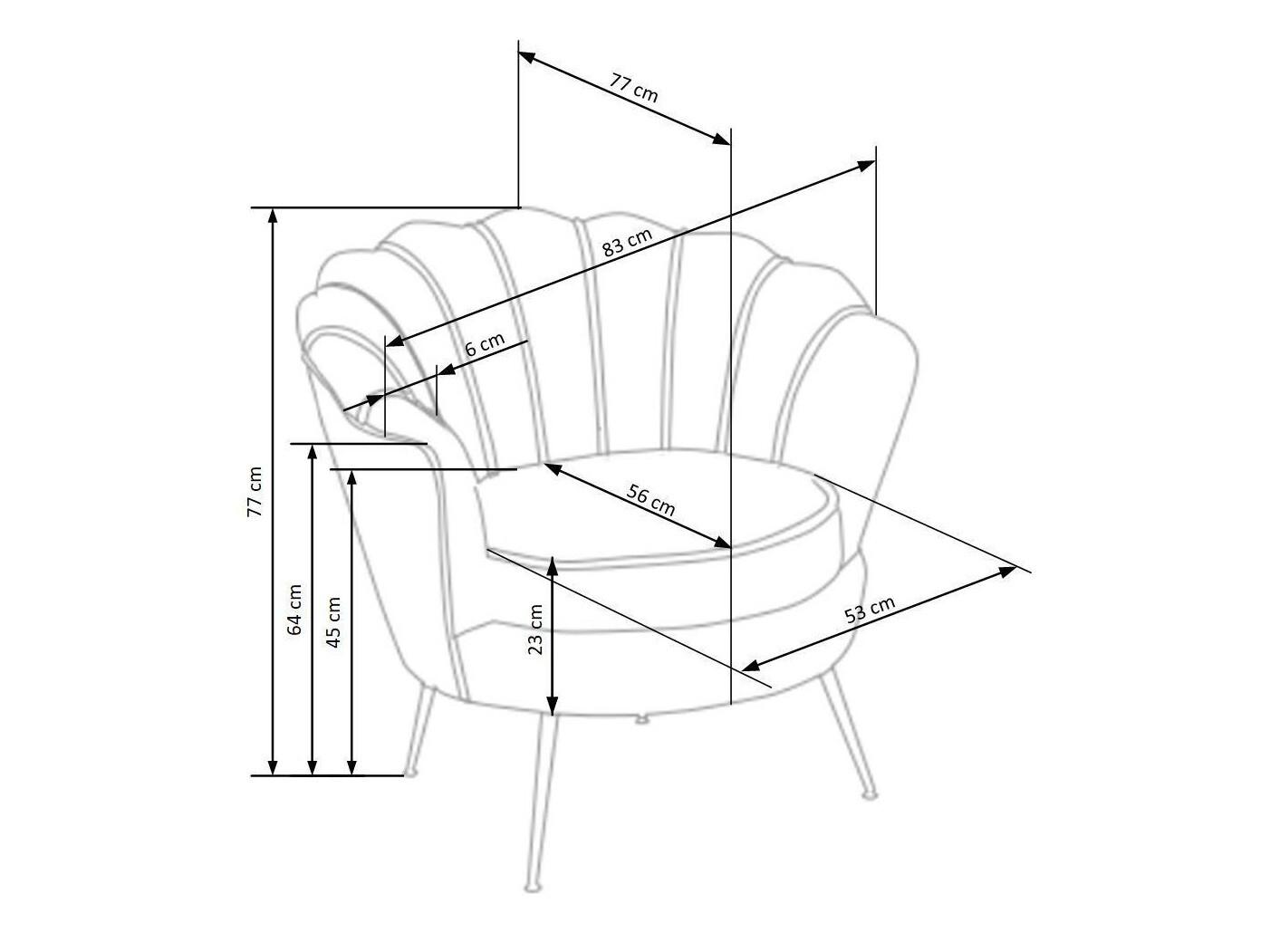 Fauteuil Houston 828 (Gris)