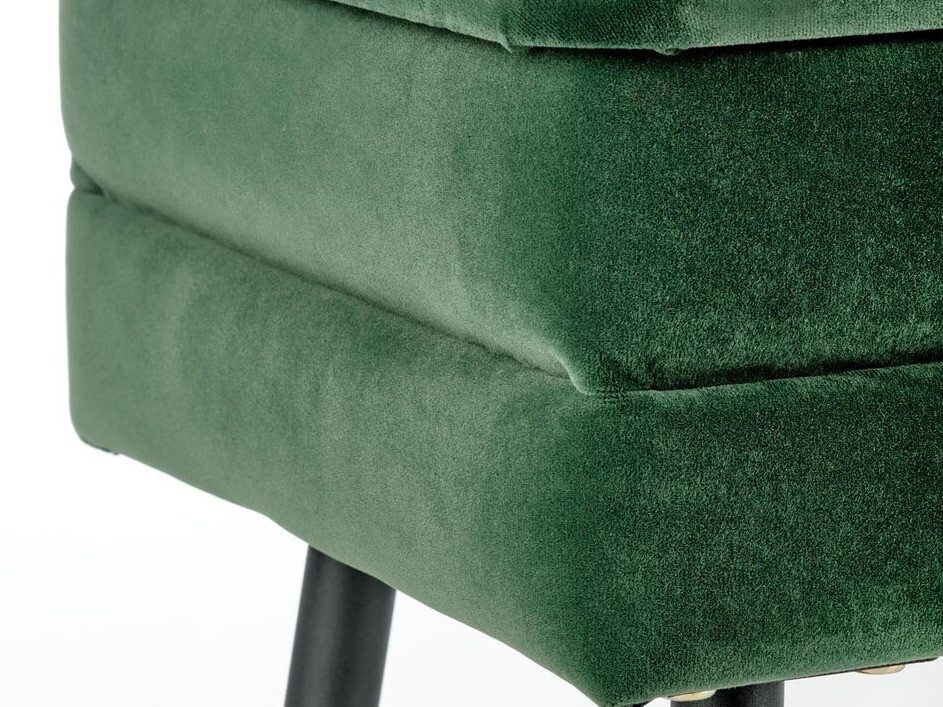 Banc rembourré Houston 1255 (Vert foncé + Noir)