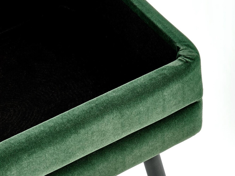 Banc rembourré Houston 1255 (Vert foncé + Noir)