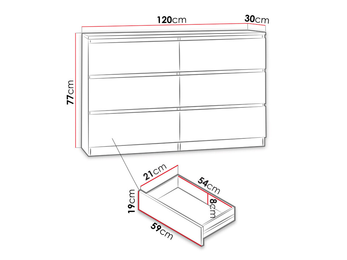 Commode Comfivo Structor V (Sonoma chêne)