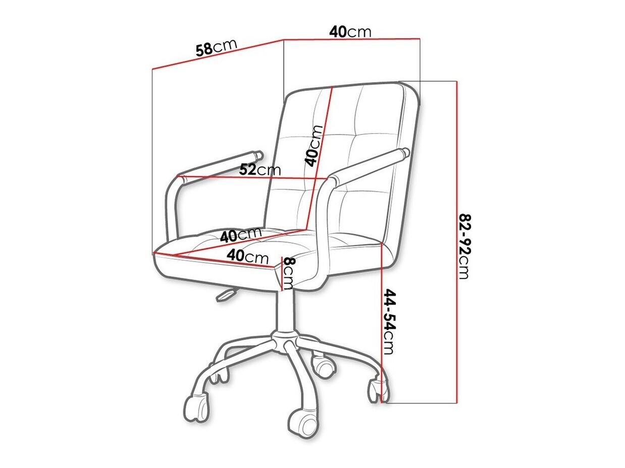 Chaise de bureau Comfivo Hilaritas I (Noir)
