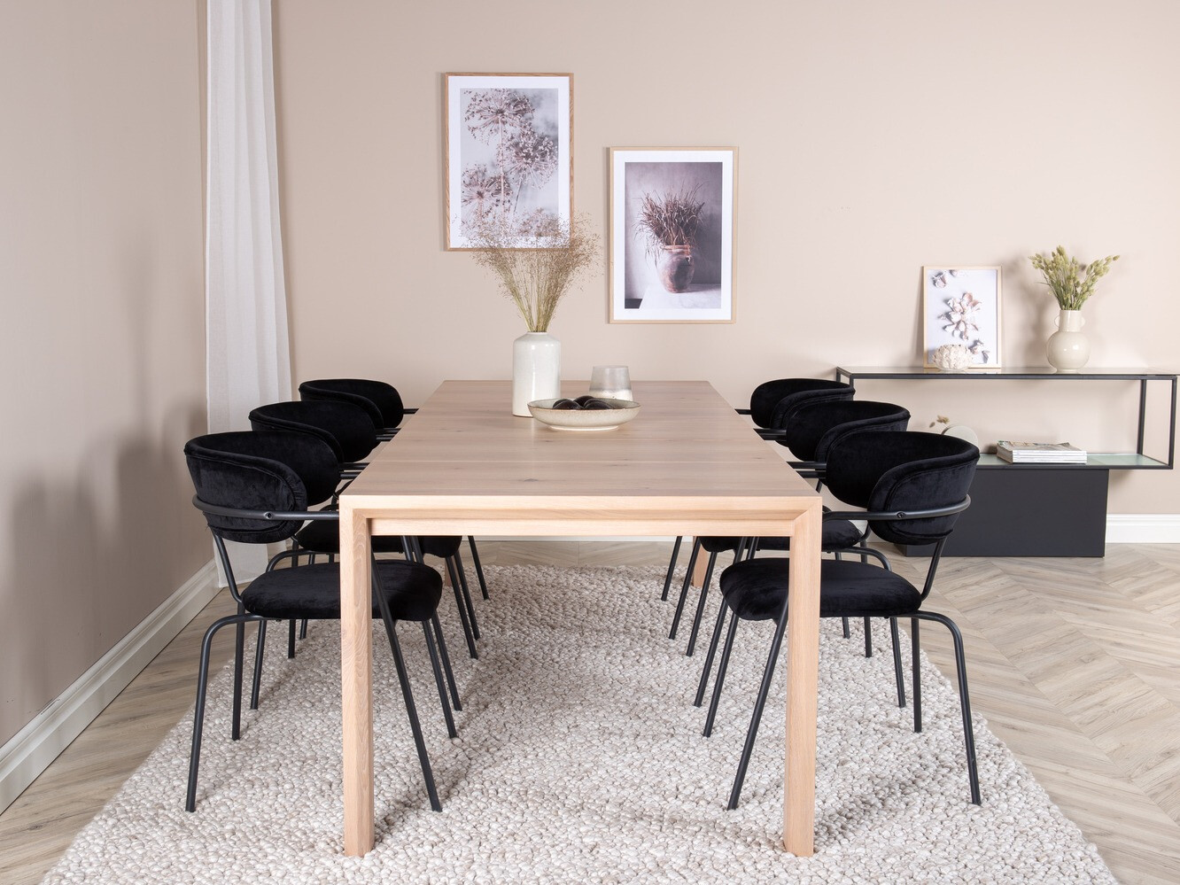 Salle à manger complète Dallas 2055 (Chêne)