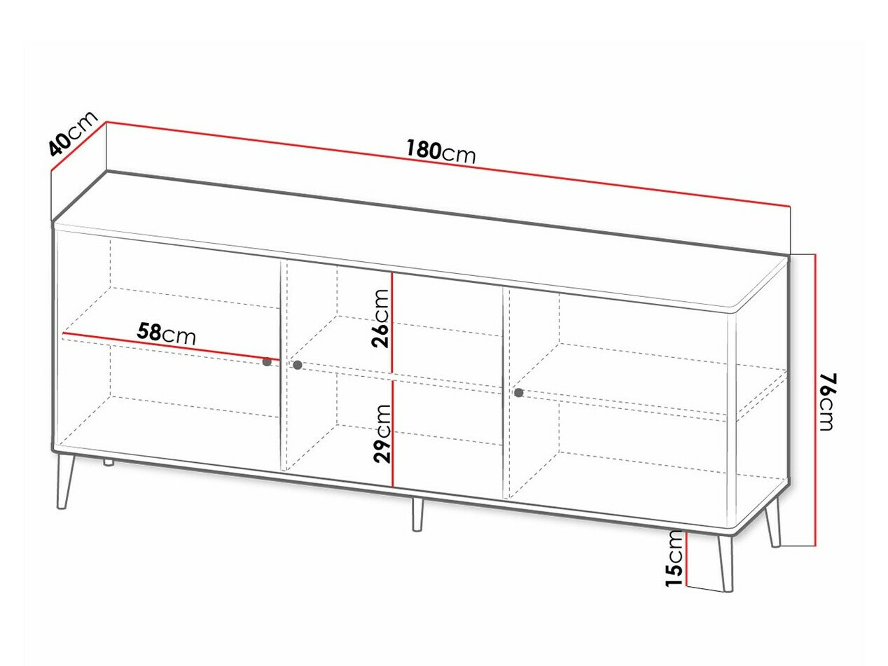 Buffet Arces (Noir + Doré)