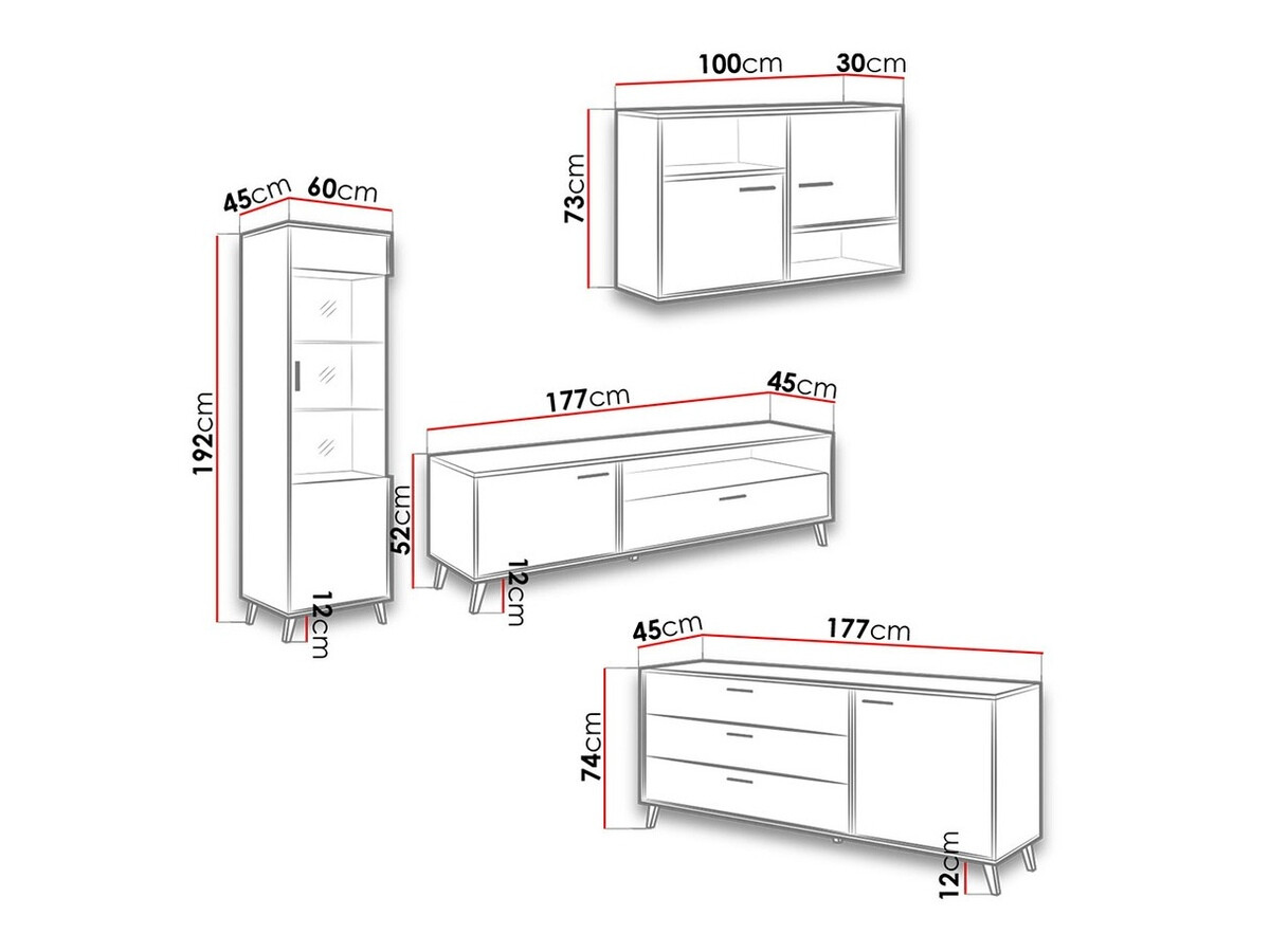 Ensemble de salon Charlotte F104