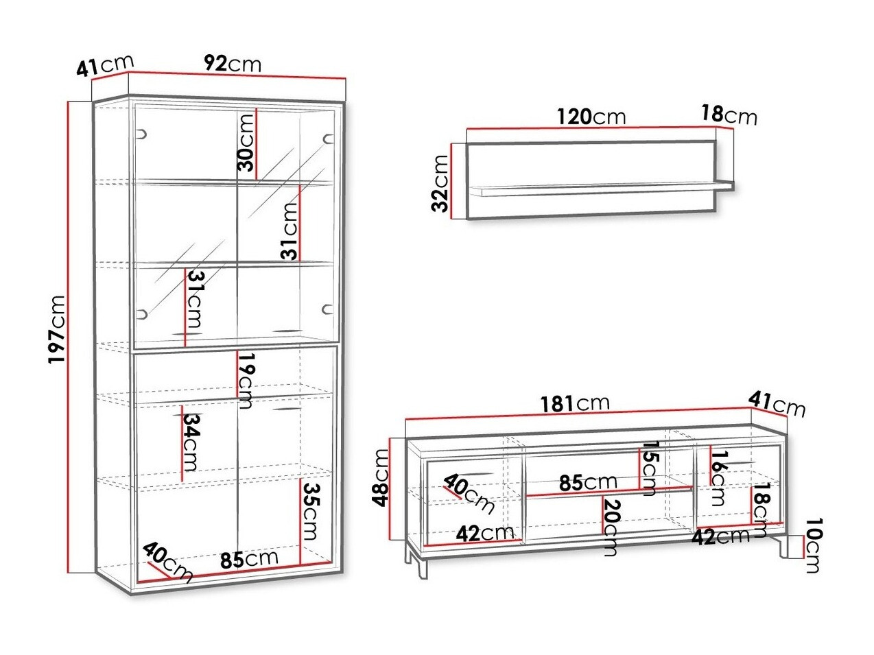 Ensemble de salon Etrmoni 119 (Clair bois)