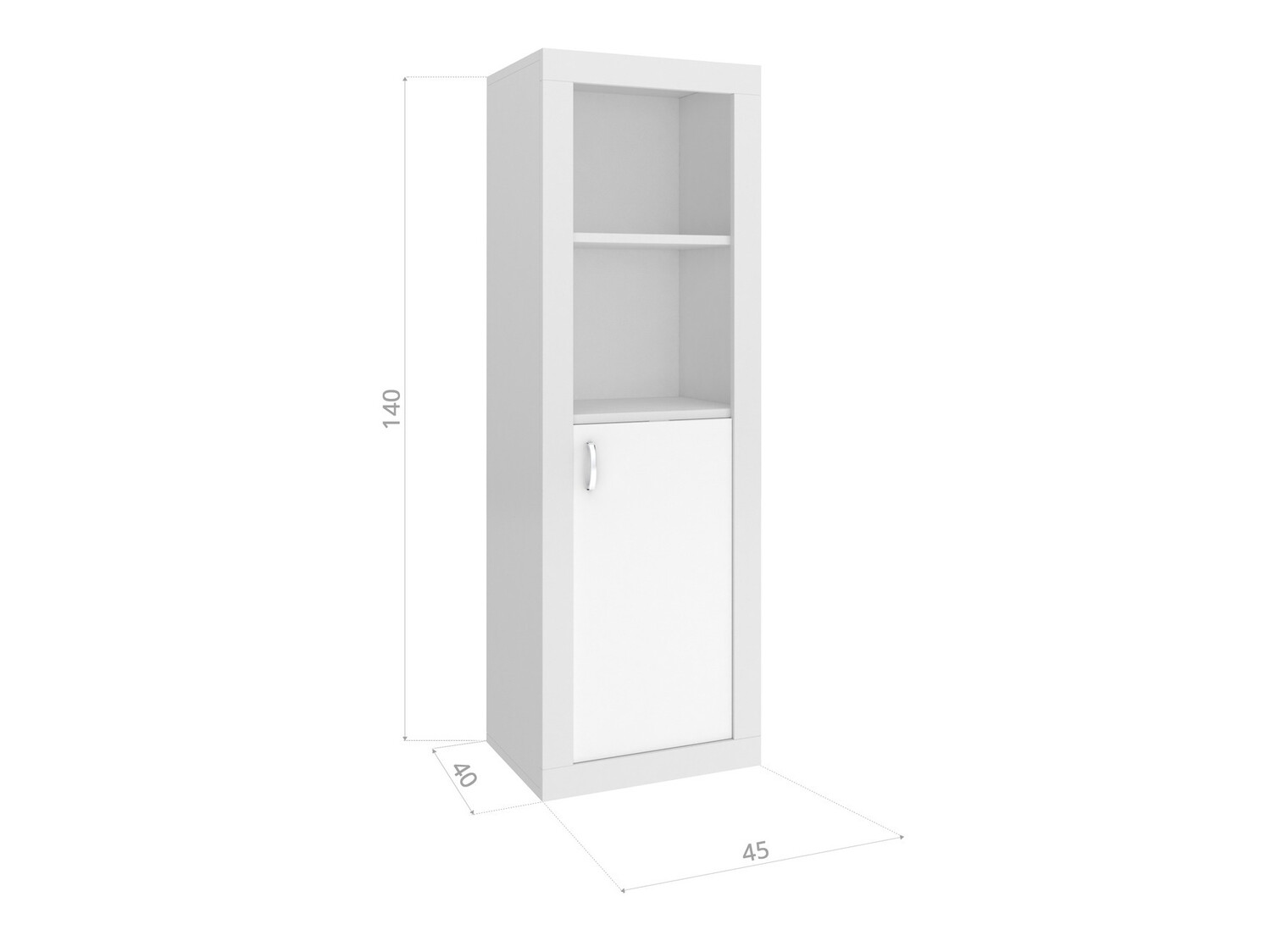 Étagère Tentive 105 (Blanc + Bleu)