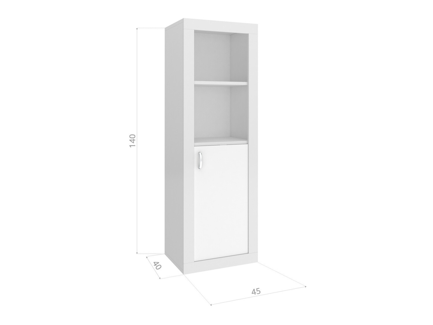 Étagère Tentive 105 (Blanc + Rose)