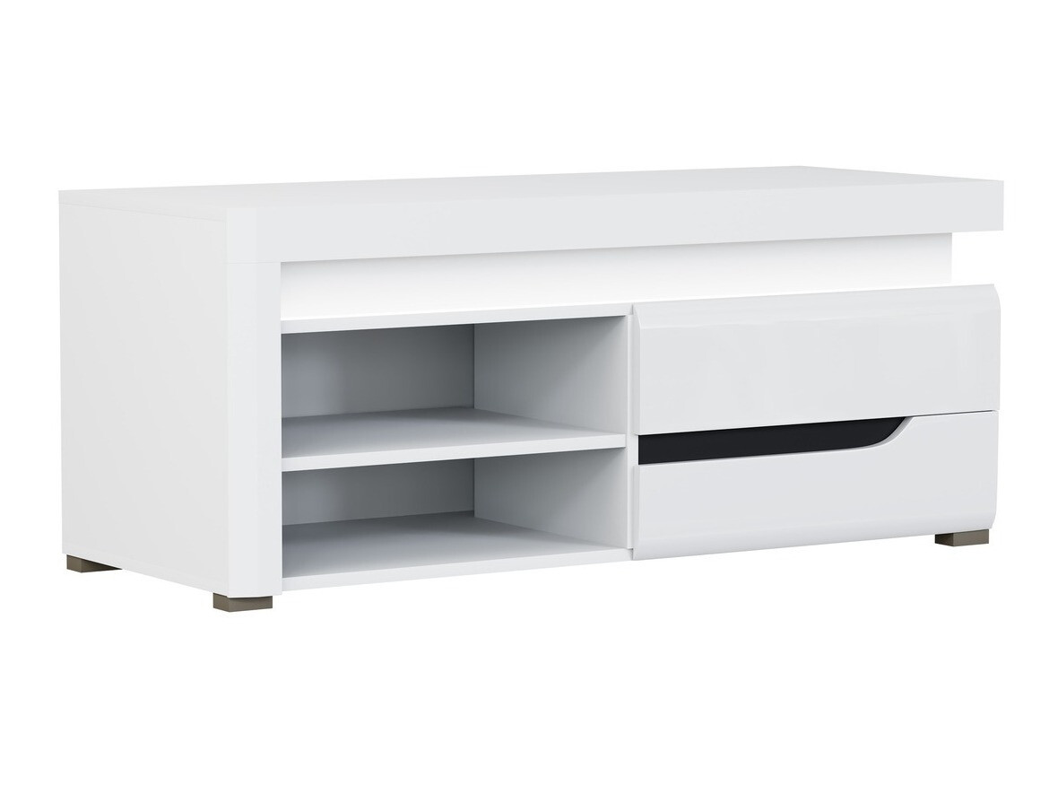 Meuble TV Revelmi 100 (Blanc brillant + Blanc)