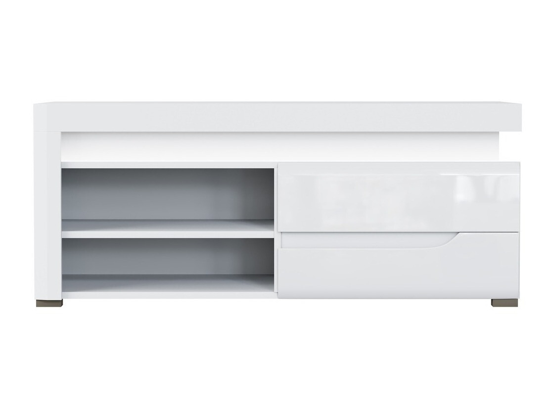 Meuble TV Revelmi 100 (Blanc brillant + Blanc)