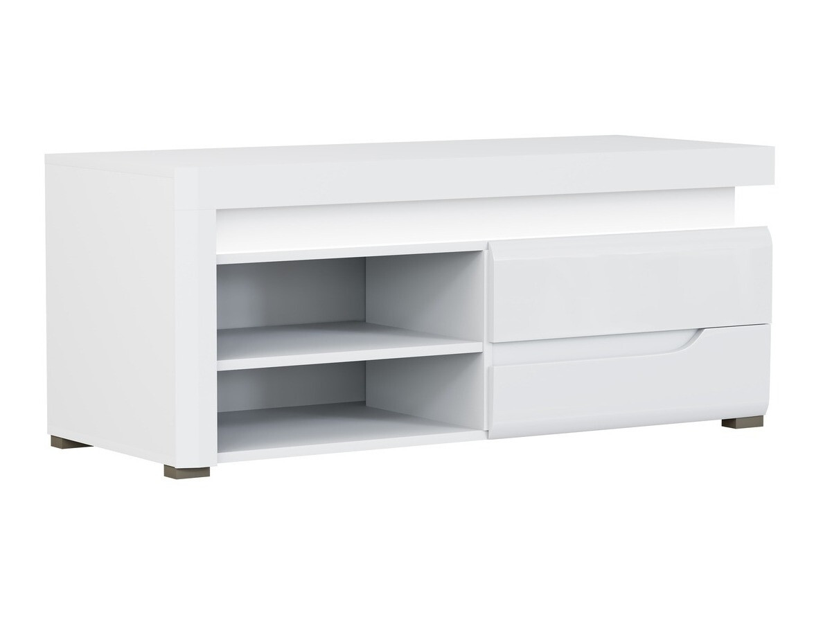 Meuble TV Revelmi 100 (Blanc brillant + Blanc)
