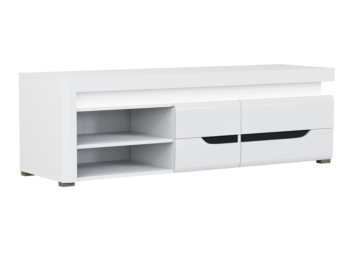 Meuble TV Revelmi 101 (Blanc brillant + Blanc)