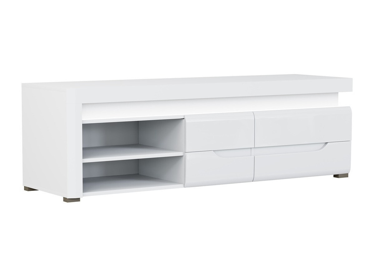 Meuble TV Revelmi 101 (Blanc brillant + Blanc)