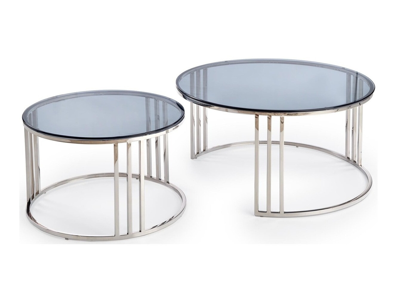 Ensemble tables basses Houston 1503 (Argent)