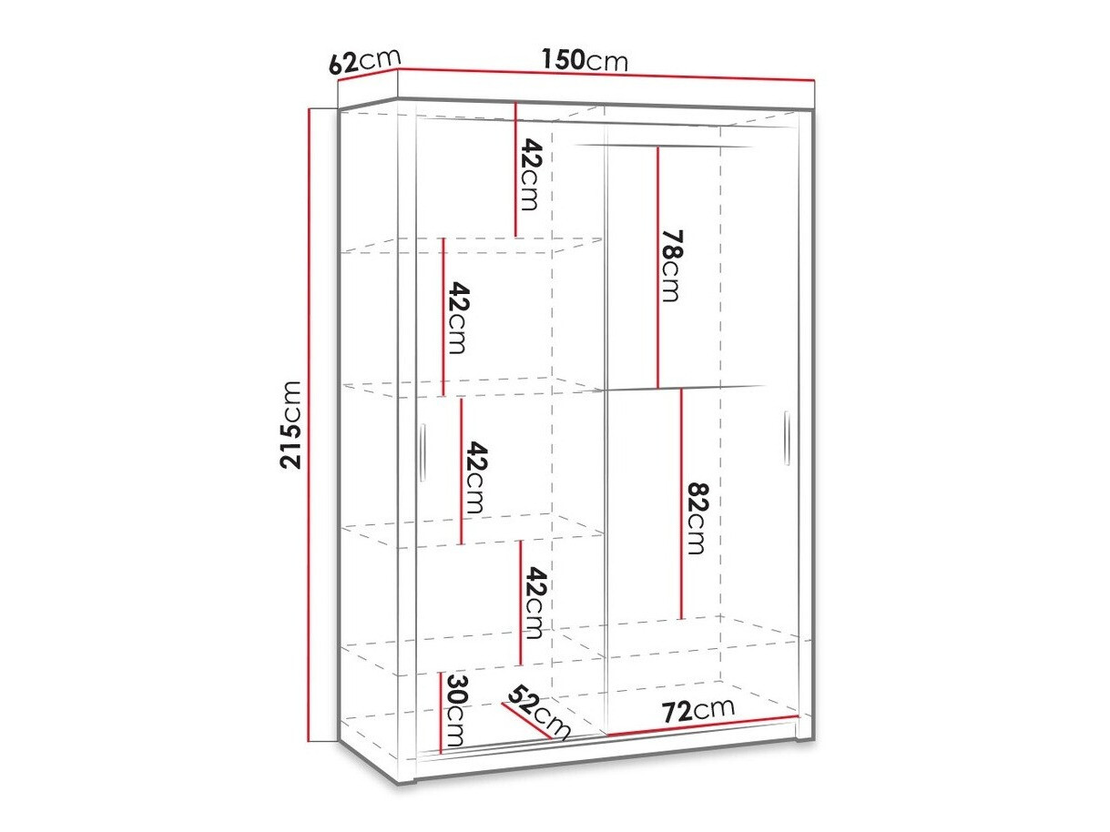 Armoire Catromi 105 (Blanc)