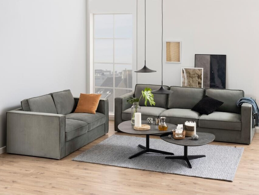 Table basse Norsica 293 (Gris foncé + Noir)