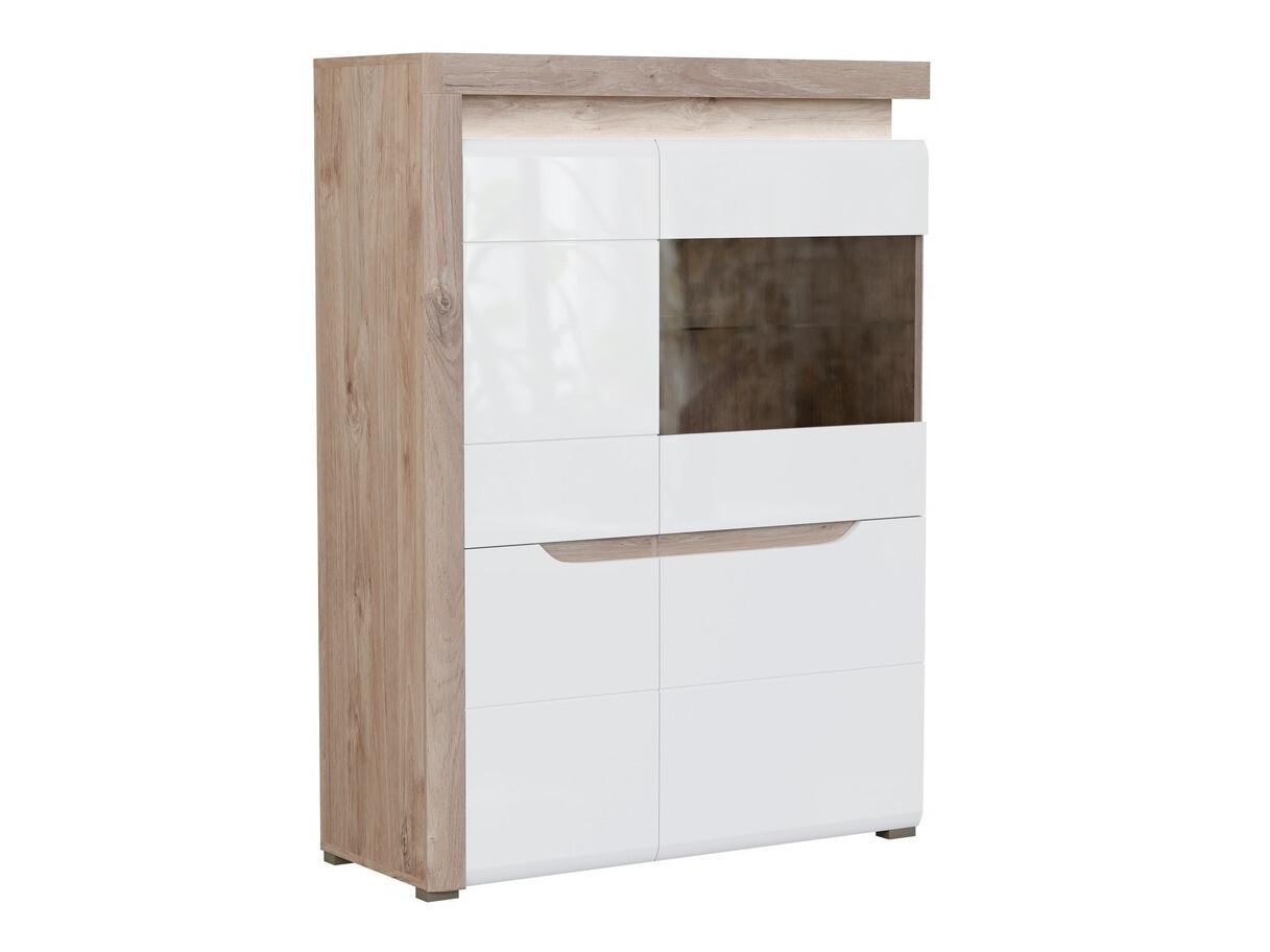 Buffet Revelmi 104 (Chêne + Blanc brillant)