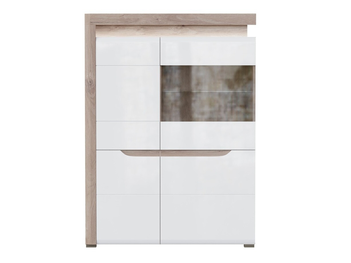Buffet Revelmi 104 (Chêne + Blanc brillant)