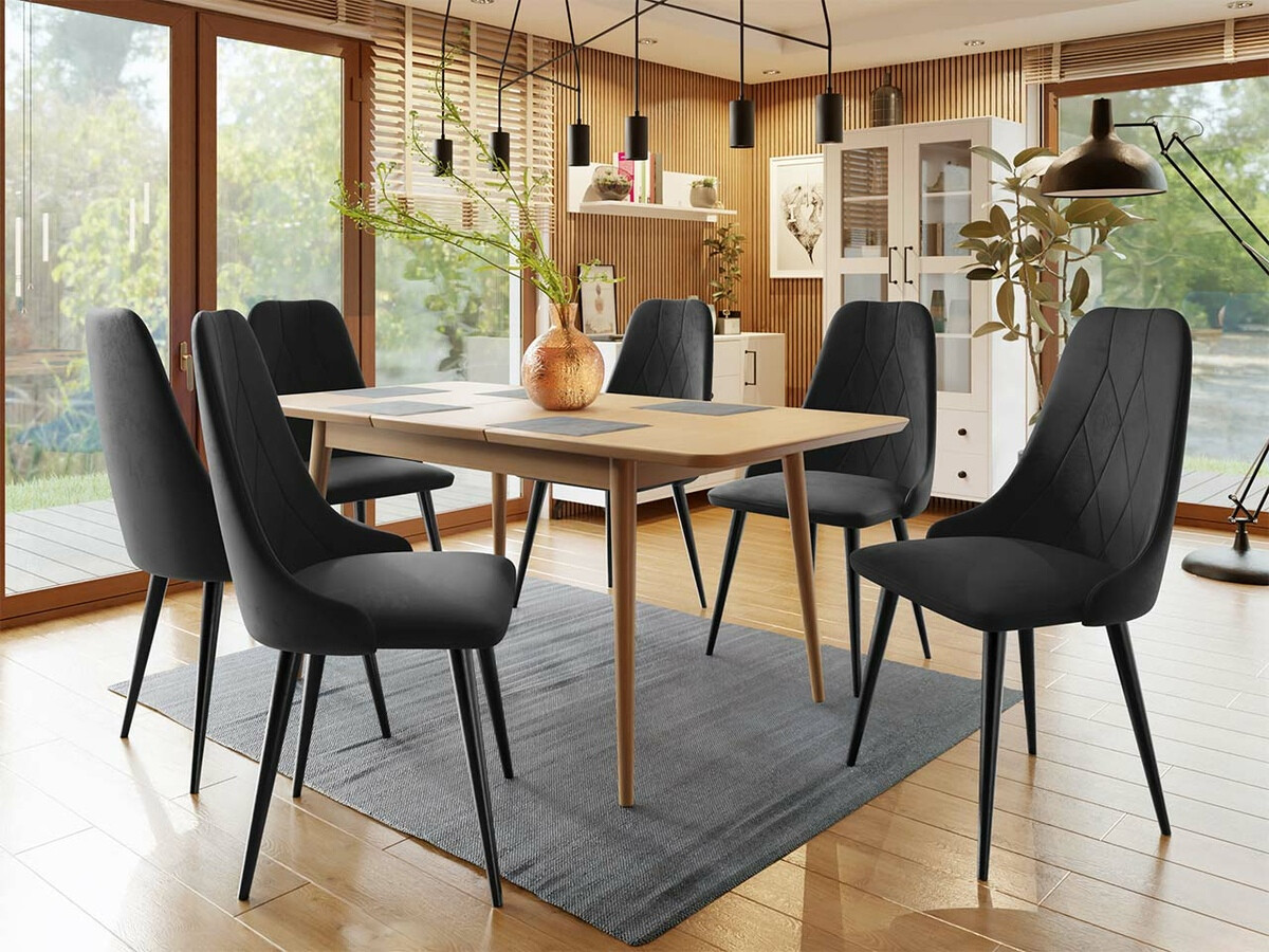 Salle à manger complète Racine 125 (Marron)