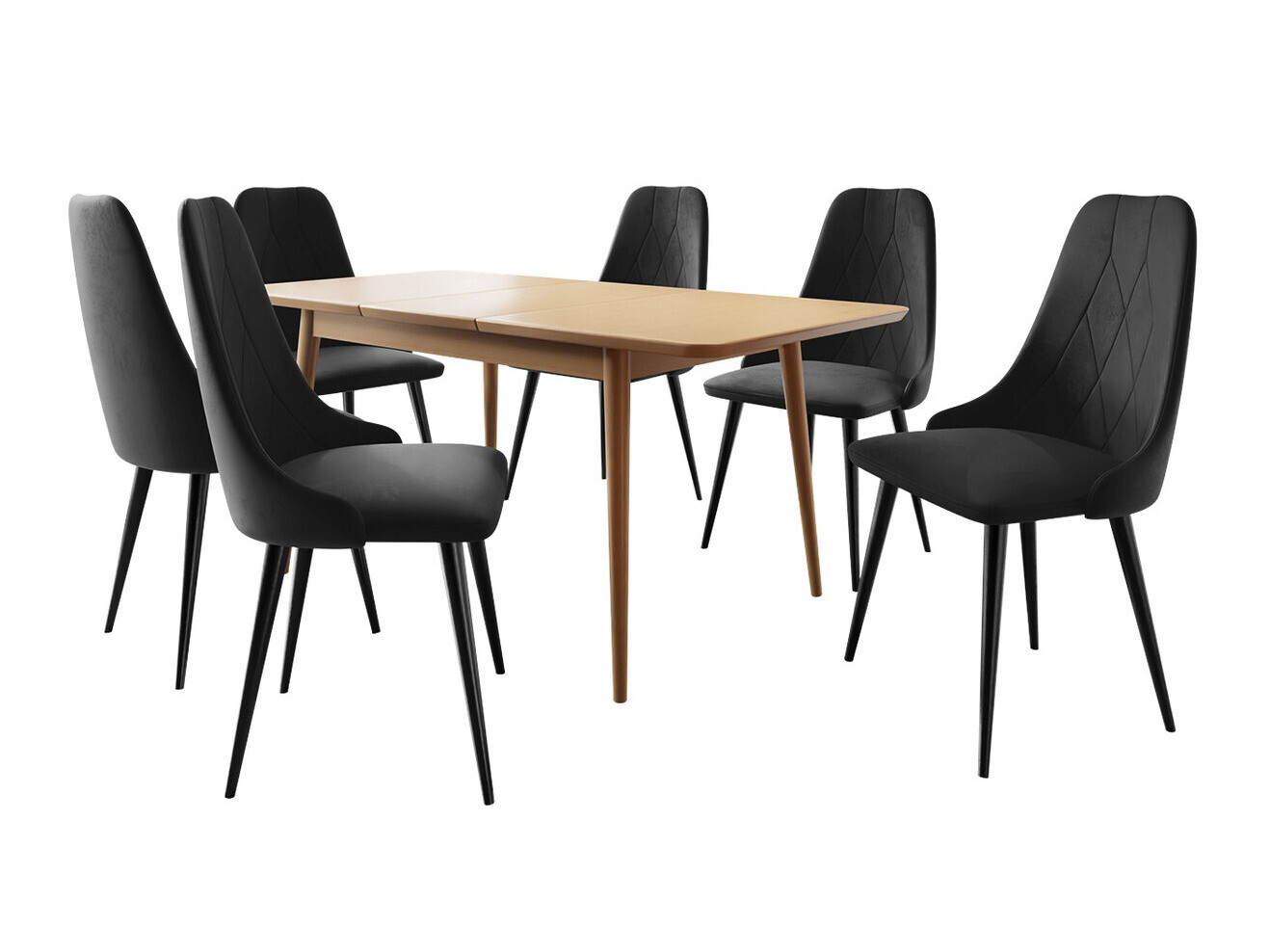 Salle à manger complète Racine 125 (Marron)