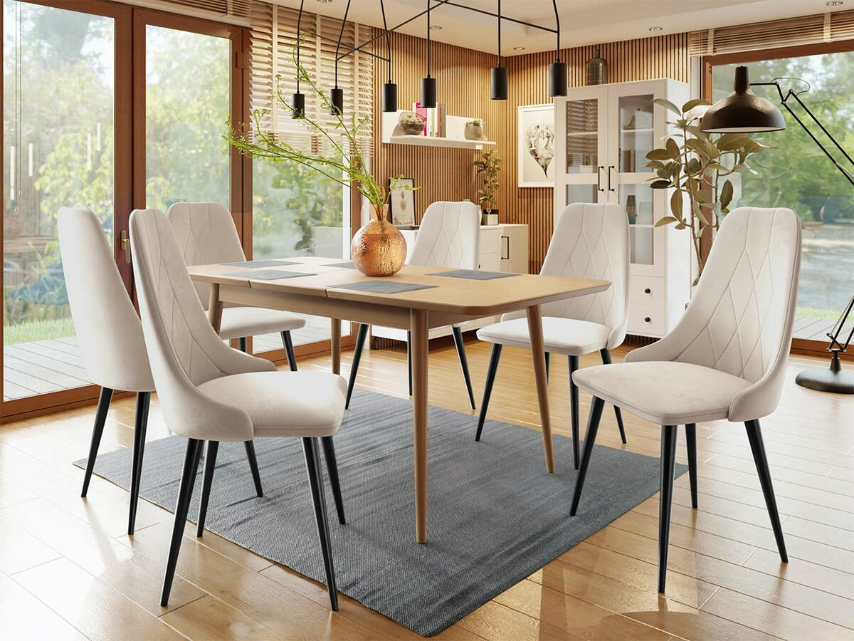 Salle à manger complète Racine 125 (Marron)