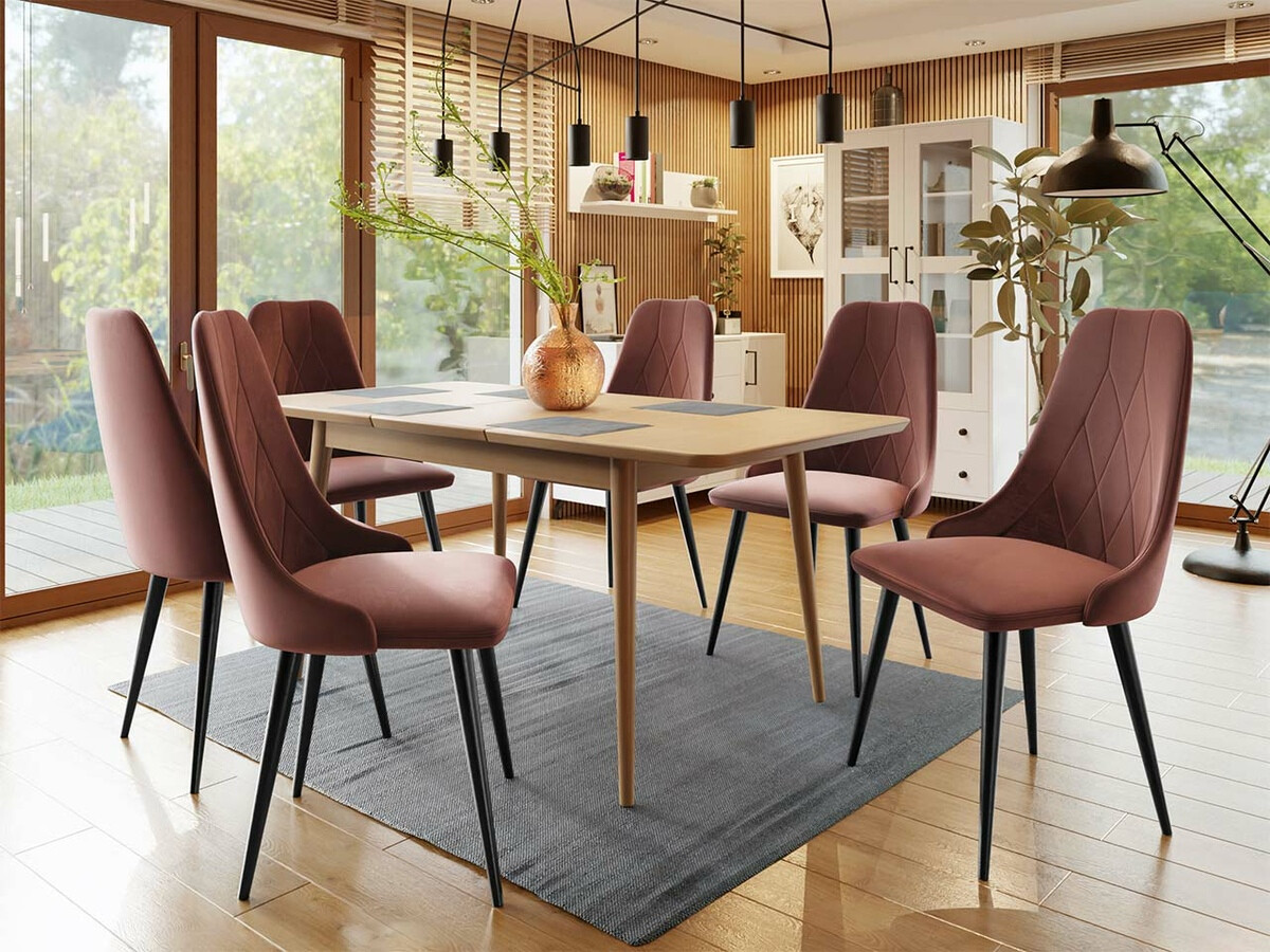 Salle à manger complète Racine 125 (Marron)