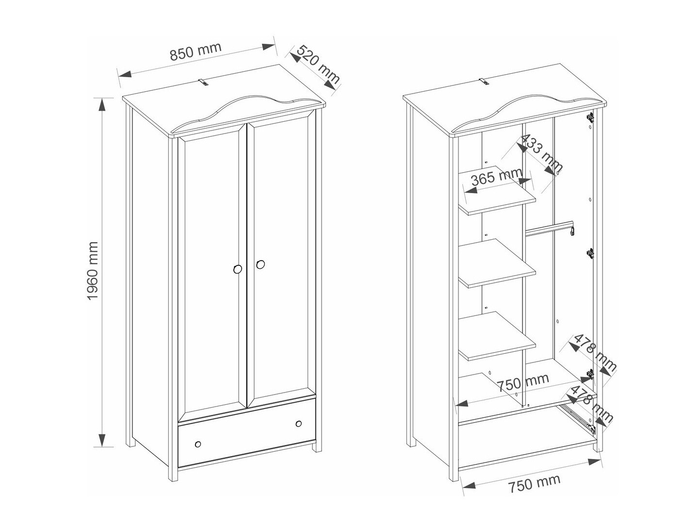 Armoire Elblive 130