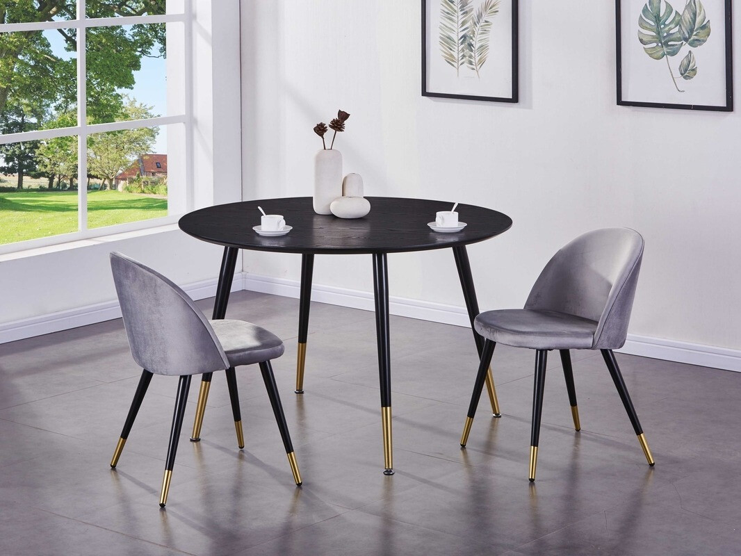 Table Dallas 104 (Noir + Laiton)