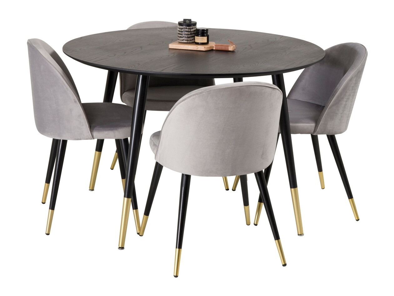 Table Dallas 104 (Noir + Laiton)