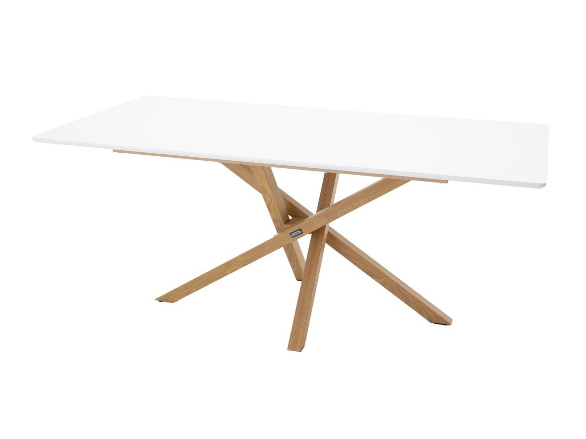 Table Dallas 193 (Blanc + chêne)