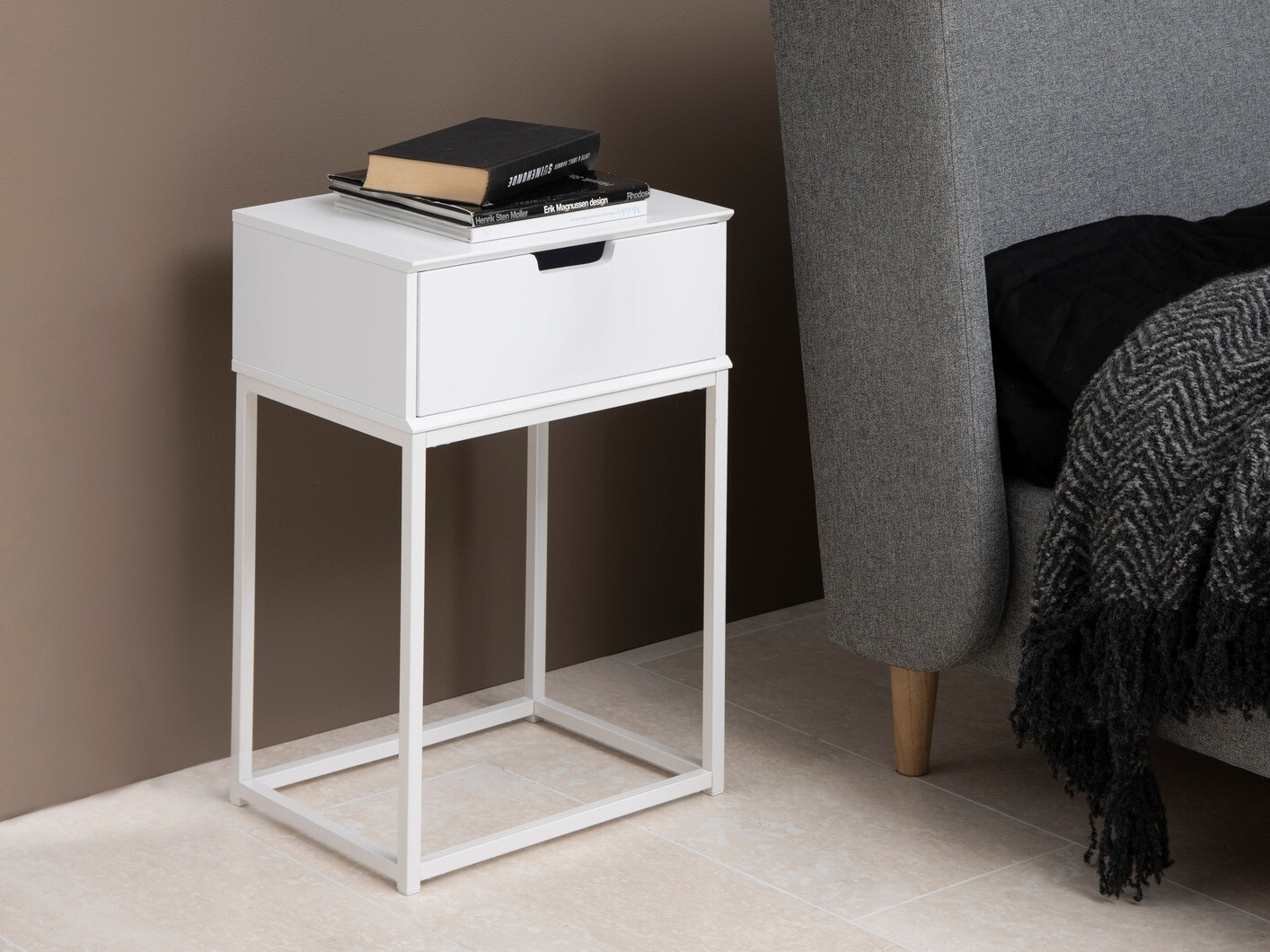 Table de chevet Norsica 106 (Blanc)