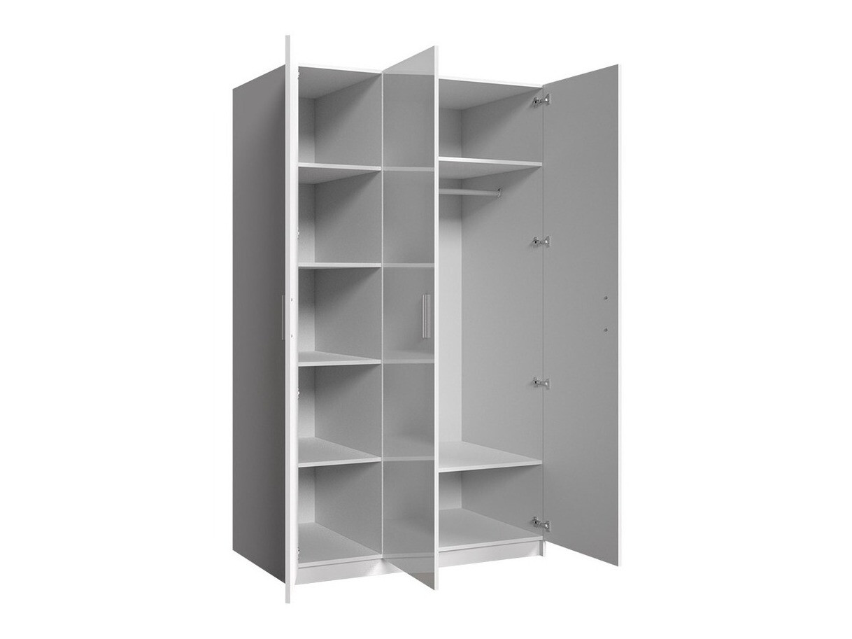 Armoire Campus (Blanc + Blanc brillant)